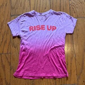 Unique, cute XS graphic tee from”good hYOUman”; pretty colors